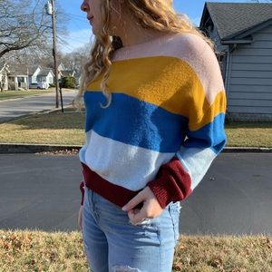 Comfy rainbow sweater